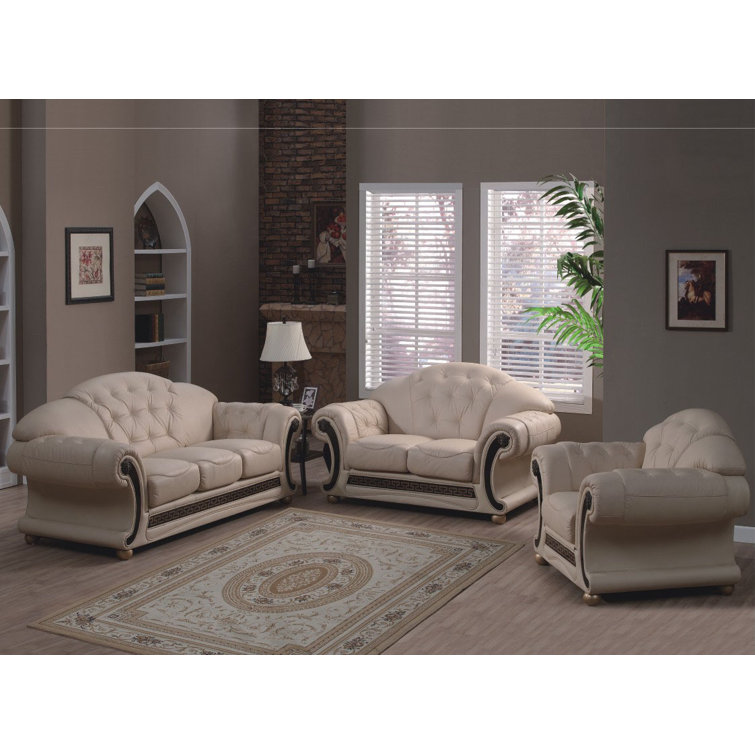 Wayfair grey deals leather couch